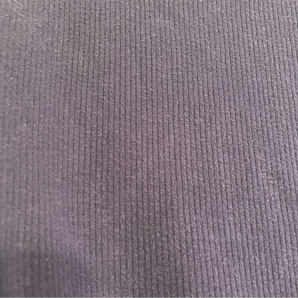 Navy Blue Ribbed Top Medium - Picture 6 of 6